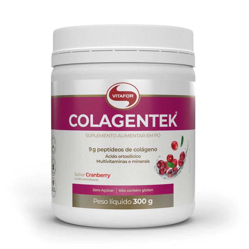 Peptídeos de Colágeno sabor Cranberry 300g