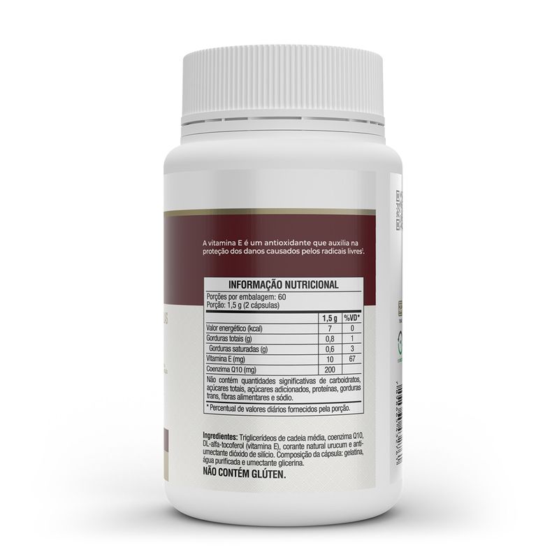 Coenzima Q10 - 120 cap (200mg p/ porção)