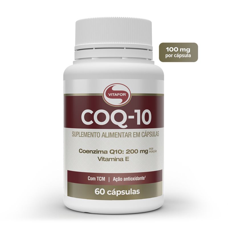 Coenzima Q10 - 60 cap (200mg p/ porção)